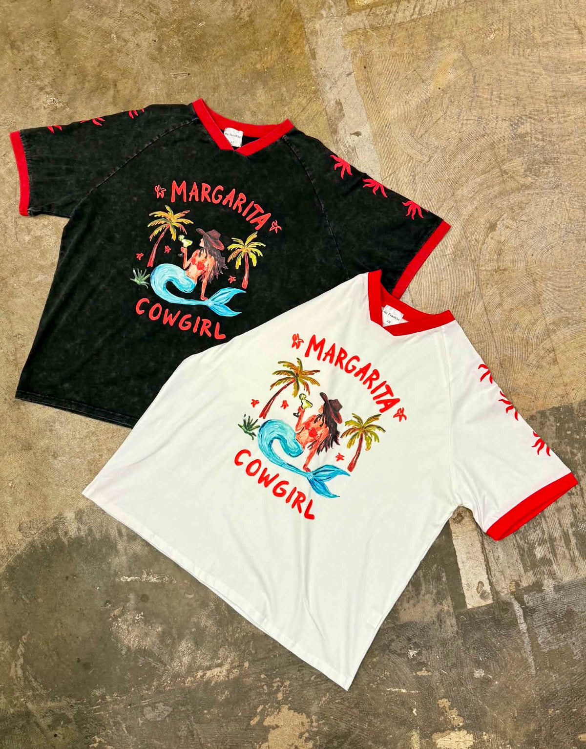 By Frankie Margarita Cowgirl Tee - Black