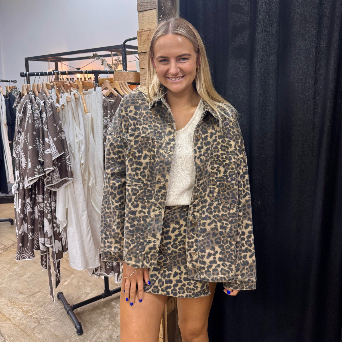 Portia Leopard Jacket