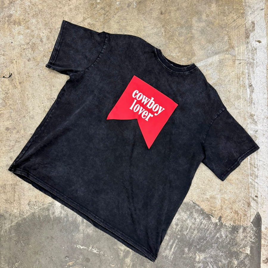By Frankie Cowboy Lover Tee - Acid Wash