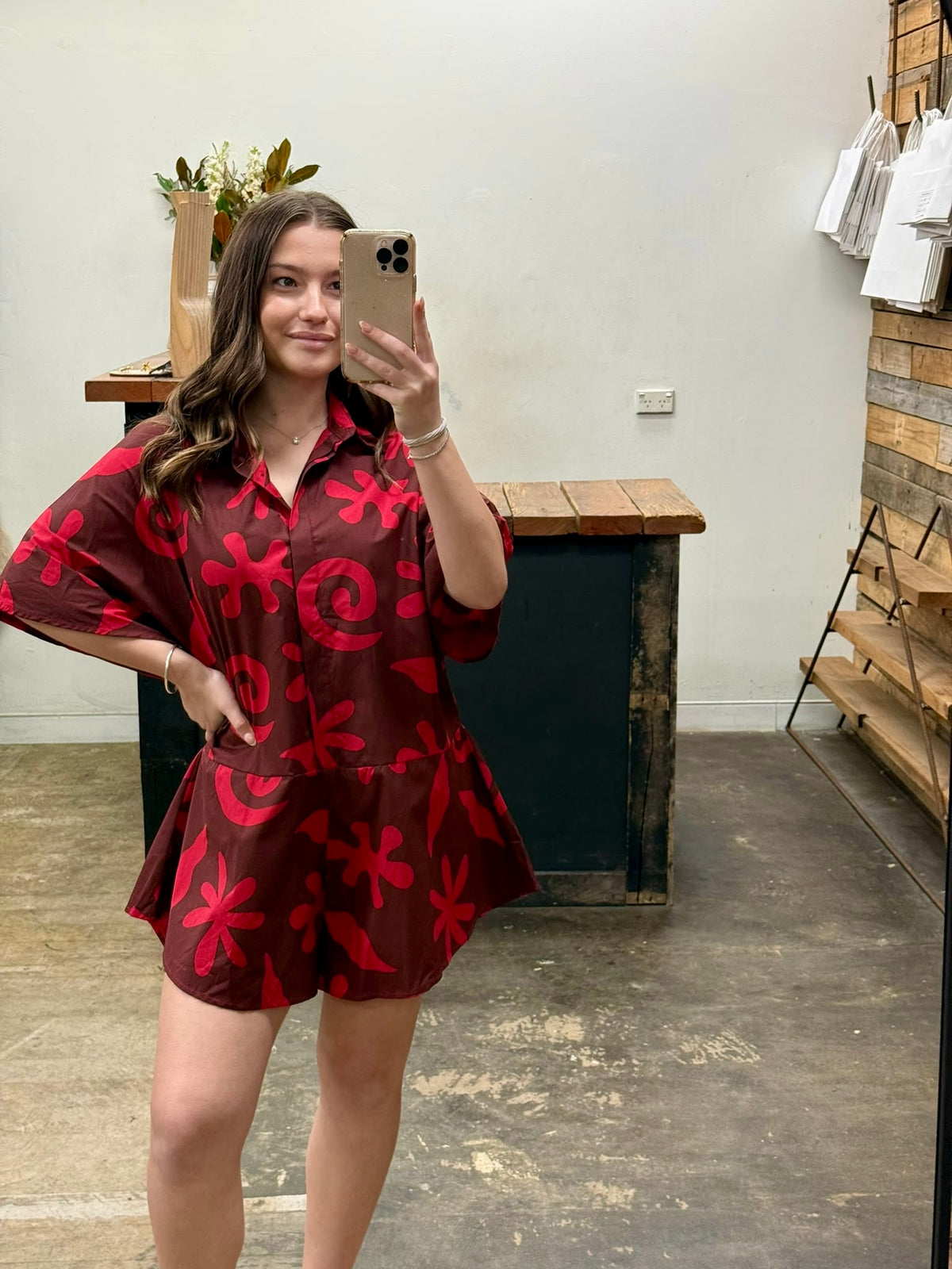 By Frankie Playsuit - Cherry