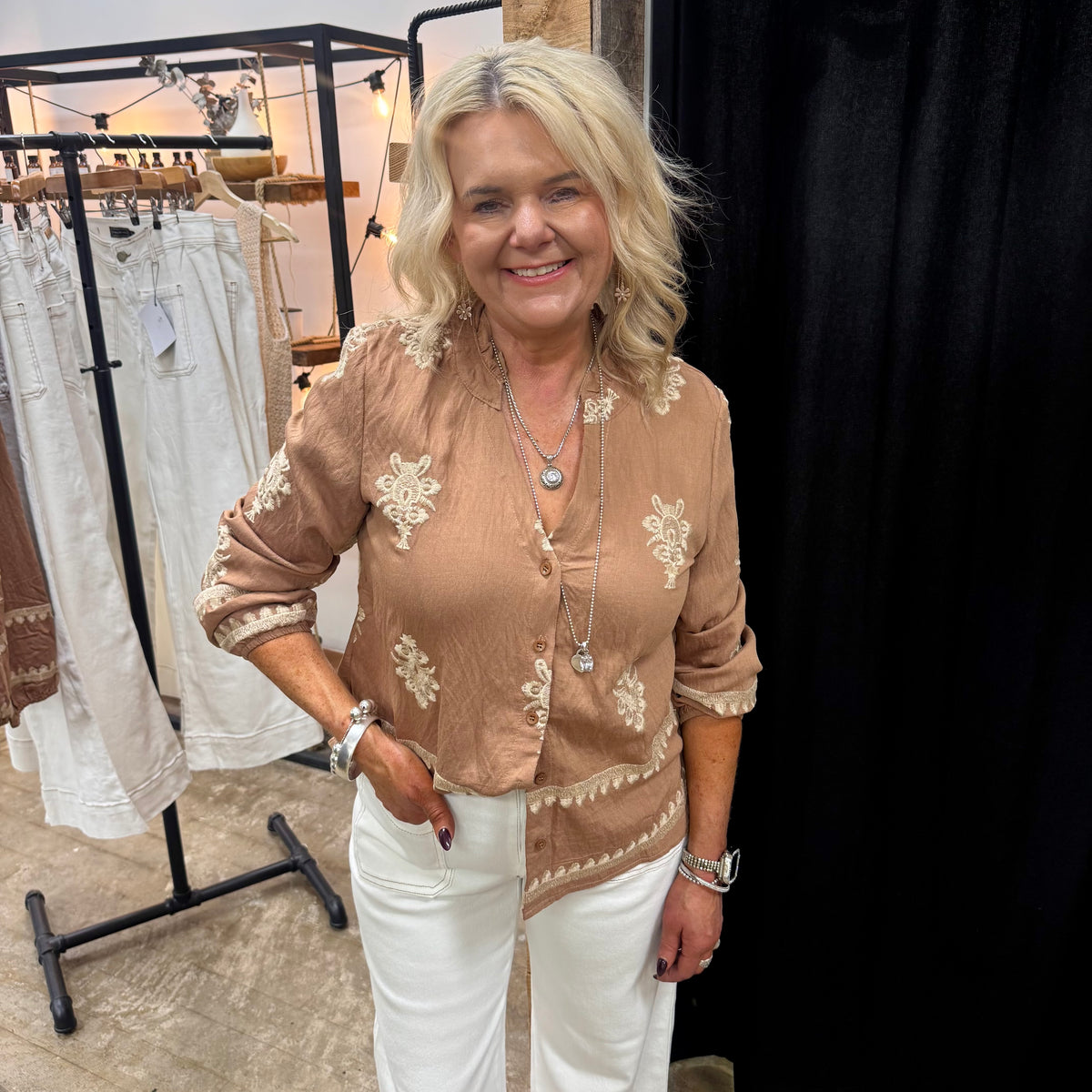 Uli Blouse - Tan