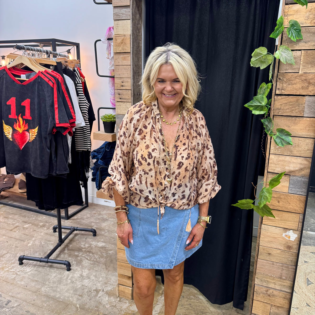 Frankii Leopard Blouse