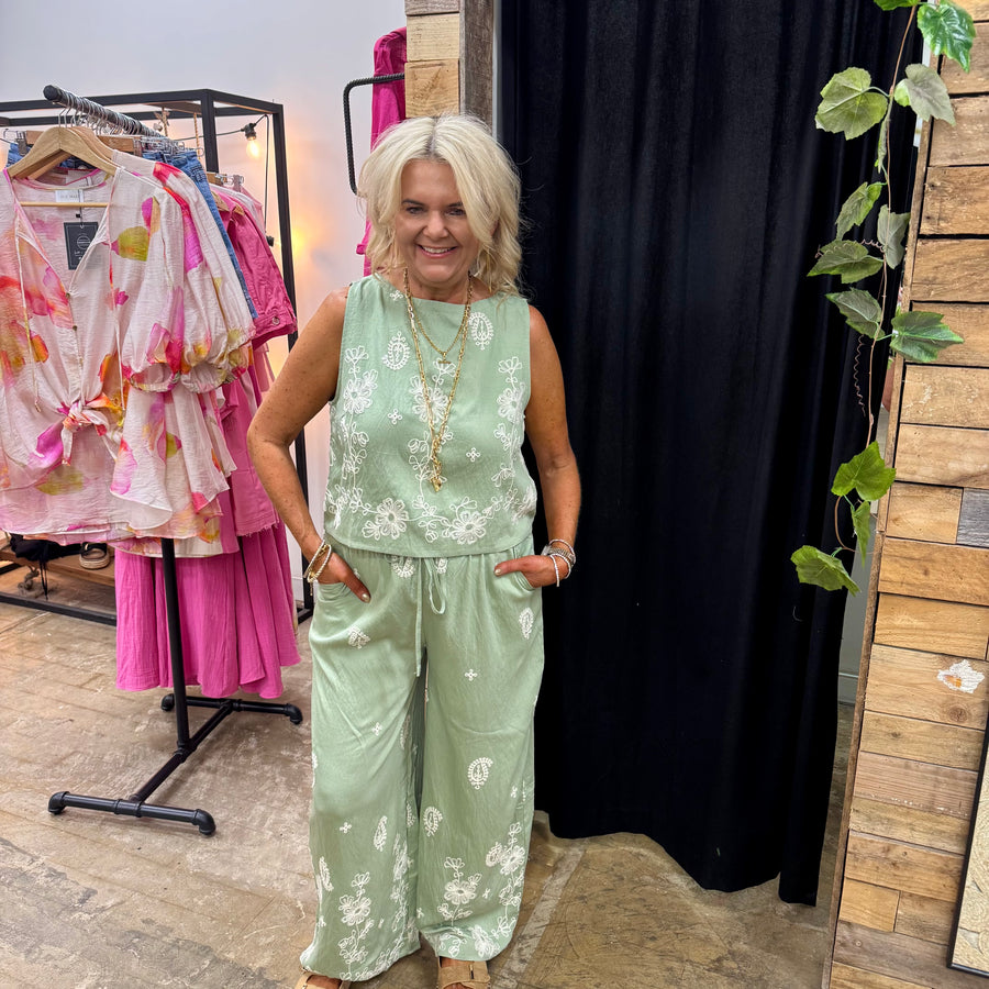 Odette Pants - Sage
