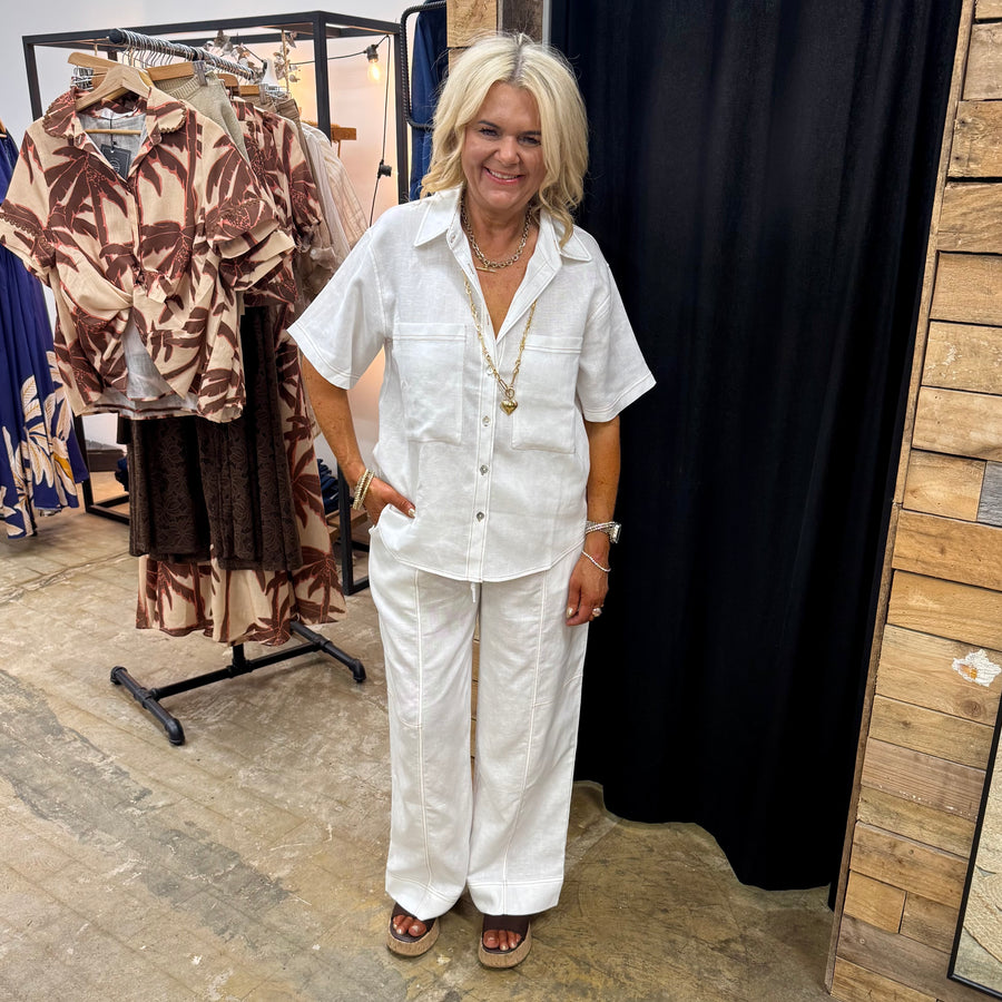 Maddox Pants - White