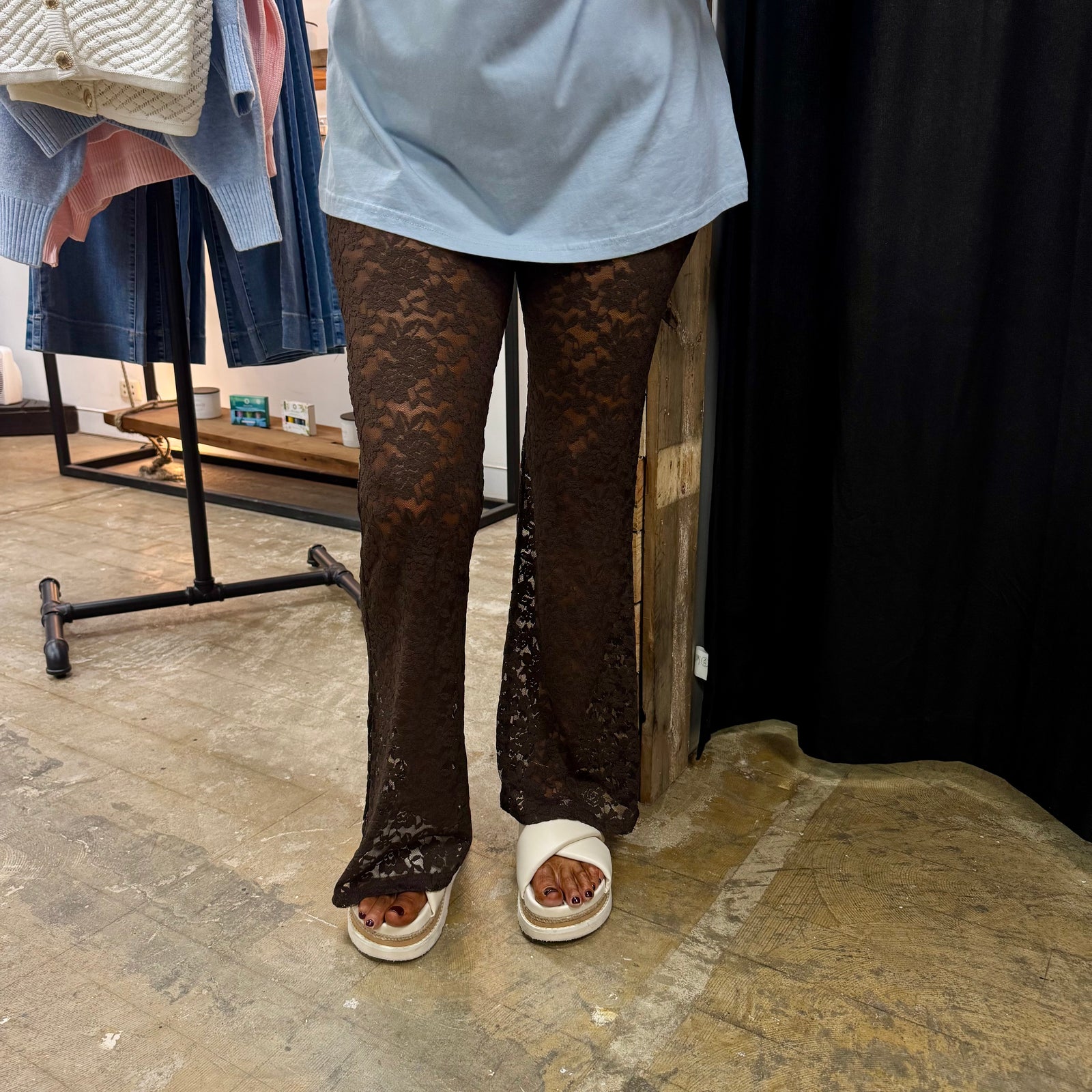 Chocolate Lace Pants