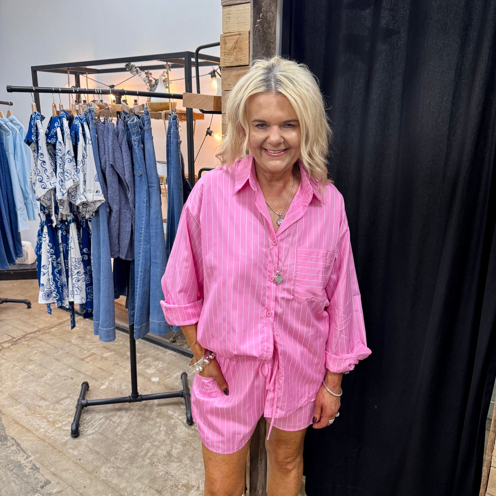 Waverly Stripe Set - Pink