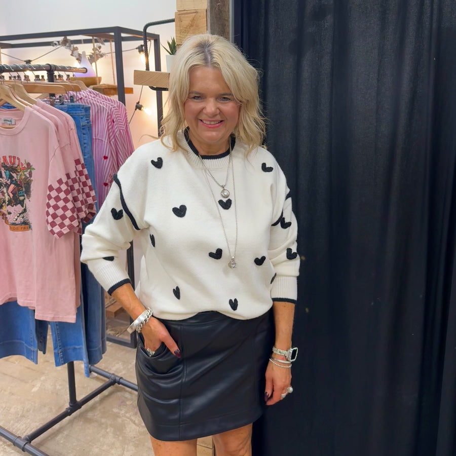 Gracie Heart Knit