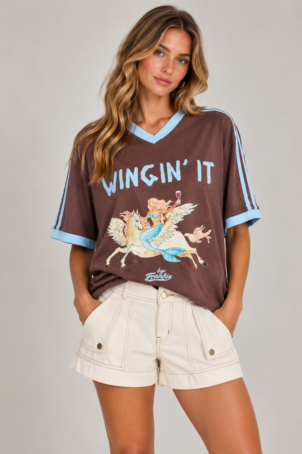 By Frankie Wingin It Tee